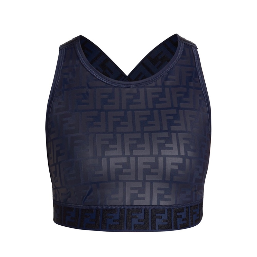 Fendi-Fendirama Cross-Back Sports Bra